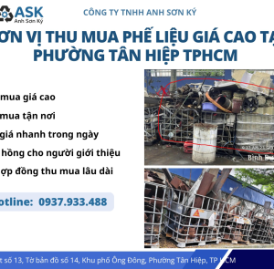 Đơn Vị Thu Mua Phế Liệu Giá Cao Tại Phường Tân Hiệp TPHCM